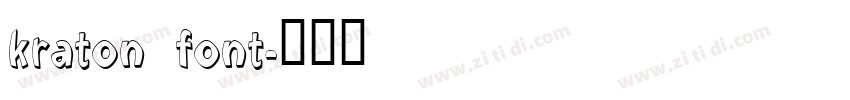 kraton font字体转换